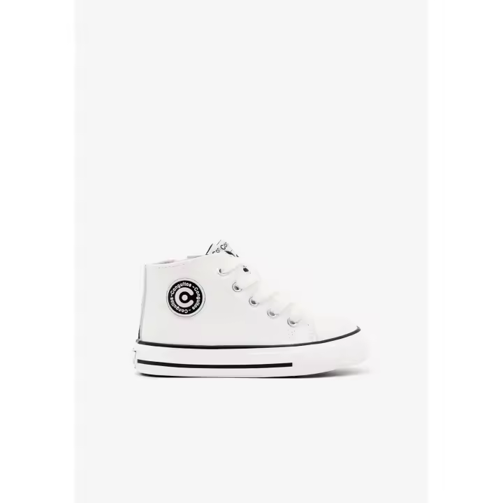 Zapatillas Altas Unisex Logo Napa Blanco- Conguitos - 1