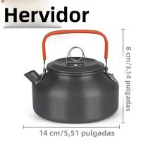 Kit De Cocina Para Camping 1 Pieza Set De Cocina Al Aire Libre Equipamiento De Aluminio Para Viajes Picnics BBQ Con Potencia Plástica - details 6