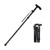 Bastón Telescópico De Aleación De Aluminio Para Senderismo Y Trekking Plegable Con Punta De Goma Para Ancianos Bastón De Caminar - details 7