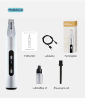 ROJECO Afeitadora Profesional Para Perros Y Gatos Con LED Recargable Para Peluquería De Mascotas Cuchilla De Cerámica Y Acero Inoxidable Tamaño Compacto - details 11