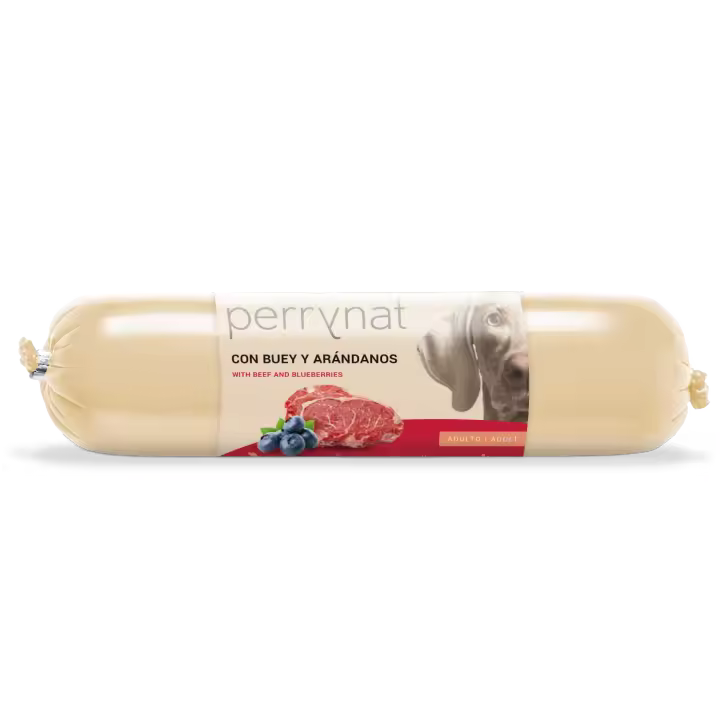 Dibaq Perrynat, comida húmeda, perro, barra buey y arandanos, pack 3 uds x 800 gr - 1