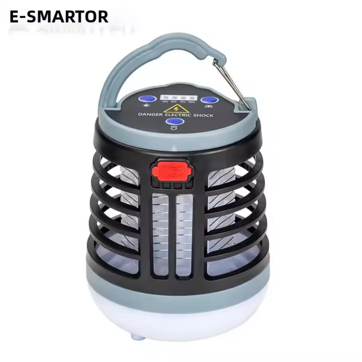 Lámpara Repelente De Mosquitos UV LED Portátil Con Choque Eléctrico Y Luz Impermeable Para Camping Y Senderismo - 1