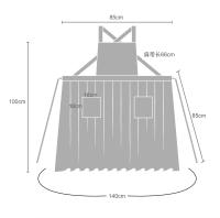 Falda Plisada Nórdica De Algodón Y Lino Para Mujer Y Niñas Apron Vintage Para Jardinería Con Espalda Cruzada Vestido Pinafore - details 0