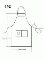 Delantal De Cocina Impermeable Para Mujer Y Hombre Color Sólido Adecuado Para Chef Cocina Café Tienda Barbecue Barbería Accesorios De Cocina - details 0