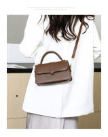 Bolso De Hombro Para Mujer En Cuero PU Moda Bolso Cruzado Vintage Bolsa De Mancuerna Cuadrada Satchel Negro Estilo Fashion - details 2