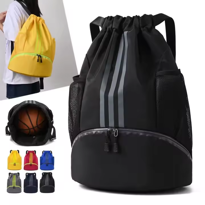 Mochila Deportiva Ligera De Nylon Impermeable Para Fitness Y Baloncesto Gran Capacidad Bolsa De Deporte Al Aire Libre - 1