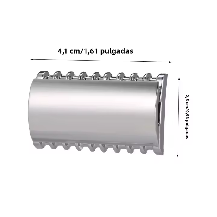 Cabeza De Afeitar De Seguridad Para Hombre Herramienta De Barba Acero Inoxidable Doble Borde Cabeza Abierta Para Barbero Uso Doméstico - 1