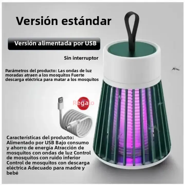 Lampara Eléctrica Repelente De Mosquitos Con Trampa USB Para Dormitorio Y Exteriores Eliminador De Insectos Anti Mosquitos - 1