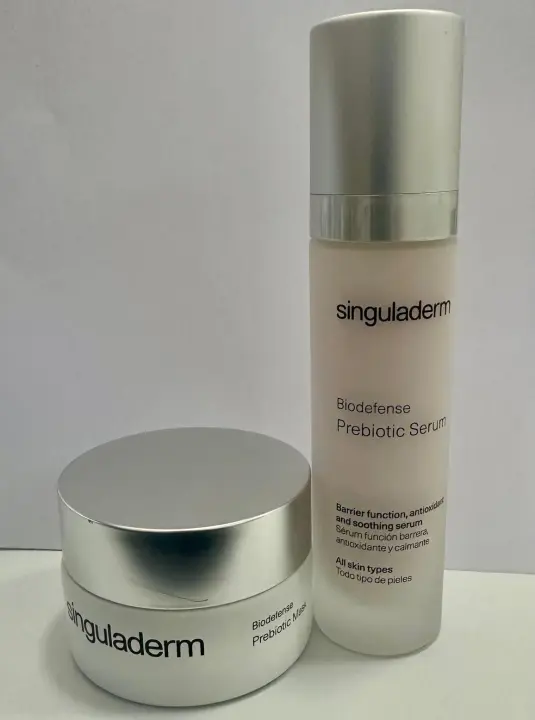 Singuladerm by Primaderm - Biodefense Prebiotic Mask + SERUM PREBIOTIC - Mascarilla facial - Hidratante, Antirojeces - Calma, protege y repara la piel - 50 ml - 1