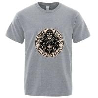 Camiseta De Manga Corta Estampado De Motocicleta Para Hombres Algodón Transpirable Y Ligero Moda Harajuku Streetwear - details 5