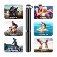 Gifort Mini Bomba para Bicicleta, 160 PSI Bomba de Mano Portátil de Aluminio Alta Presión con Manómetro y Aguja para Todos Bicicleta Pelota, Adecuada para Válvulas Presta,Dunlop y Schrader - details 4