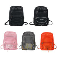 Mochila Multifuncional De Red Para Estudiantes De Colegio Con Correas De Hombro Cómodas Capacidad Alta Transpirable Para Deportes Al Aire Libre - details 0