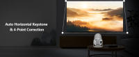 Miniproyector portátil, procesador ARM Cortex-A53 de cuatro núcleos, compatible con 30 fps/1080P, corrección trapezoidal automática, WiFi 6, Bluetooth 5.0, rotación de 180°, Android 11.0 integrado, proyector de arte para video doméstico - details 4