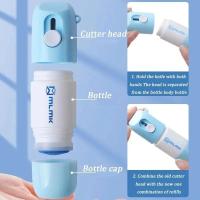 Abrepuertas Retráctil Con Papel Térmico Y Corrector 2 En 1 Con Cuchillo Protector De Privacidad Para Información Eraser - details 4