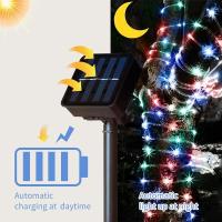 Luces Solares De Cadena LED Para Jardín Y Pista De Baile Luz Solar Impermeable Con 8 Modos De Iluminación Instalación Por Montaje Material ABS Fuente De Energía Solar - details 5