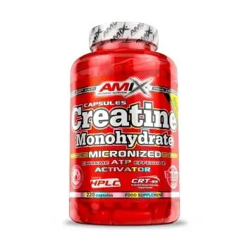 Amix Creatina Monohidrato 220 Cápsulas para Mejorar el Rendimiento y Crecimiento Muscular - 1