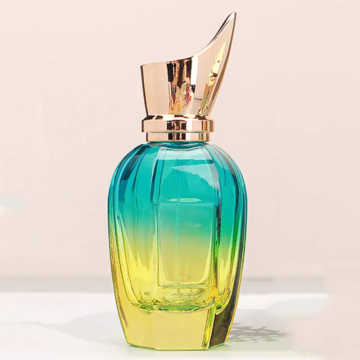 Botella De Perfume De Vidrio Colorido 30ML 50ml Gran Capacidad Atomizador Portátil Recargable Contenedor Vacío De Alta Capacidad - 1