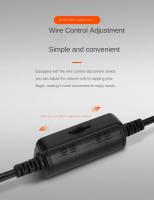 Mini Altavoz De Computadora USB Con Cable Estéreo Surround Portátil Para PC Escritorio Laptop Uso Doméstico Conexión AUX Y USB - details 4