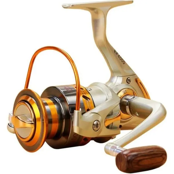 Carrete de Pesca EF4000, spool de metal, Brazo Izquierdo plegable/Derecho, relación 5,2:1 - 1