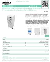 FABRILAMP Climatizador Evaporativo Glaciar Blanco 80w 3velocidades 7L Humidificador, oscilante,Orientab.acum.frio 56x23,5x26cm,4RUEDAS. Calidad TOP de confianza - details 3