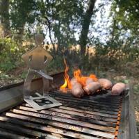 Rack De Barbacoa Humanoide De Acero Inoxidable Para Alimentos Al Aire Libre Soporte Divertido Portátil Para Camping Y Fiestas De Verano Con Gancho Para Hotdogs - details 7