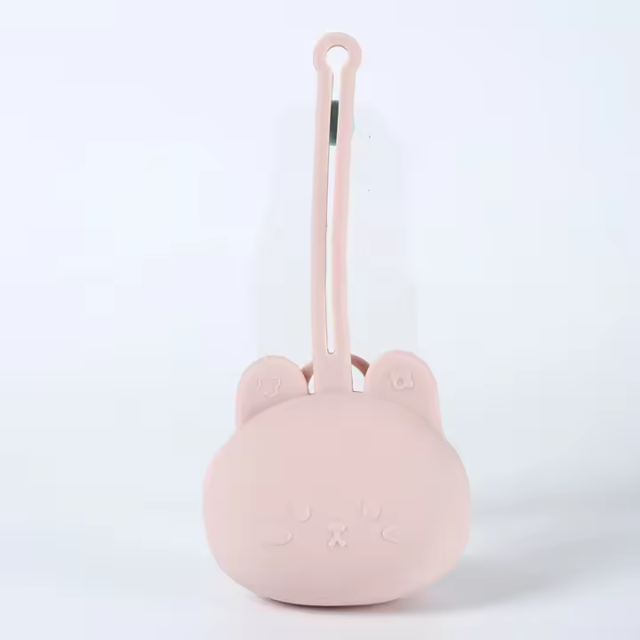Estuche De Almacenamiento Para Chupete De Silicona Portátil Con Correa Resistente Al Caídas Para Bebés Organizador De Chupetes Con Lanyard - 1