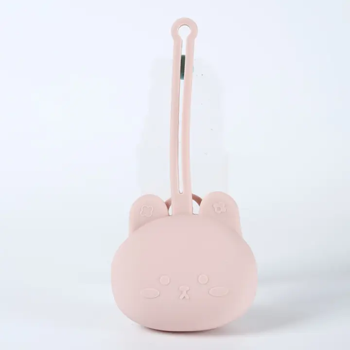 Estuche De Almacenamiento Para Chupete De Silicona Portátil Con Correa Resistente Al Caídas Para Bebés Organizador De Chupetes Con Lanyard - 1