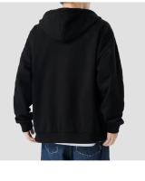 Sudadera De Capucha Para Hombre Estilo Retro Con Cremallera Largo Manga Suelta Chaqueta Gótica Casual De Harajuku Y2K Streetwear - details 2