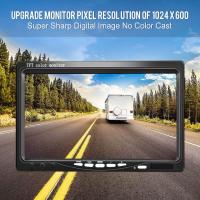 Monitor De Coche HD 7 Pulgadas Pantalla TFT LCD 1024X600 Con Cámara Trasera Para Seguridad Doméstica CCTV 12V/24V Pantalla Retrovisor - details 2