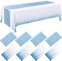 Mantel Desechable De Plástico Rosa Oro Para 6 Asientos 108 Pulgadas Satinado Para Bodas Y Fiestas De Cumpleaños Tela De Mesa Impermeable Y Resistente Al Aceite - details 10