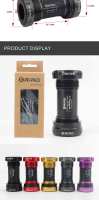 RIRO Engranaje Inferior De Bicicleta De Cerámica BB68/BB92 68/73MM Tornillo Rodamientos Sellados Para MTB Y Bicicletas De Carretera Pieza Universal De Aluminio - details 8