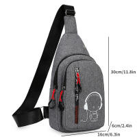 Bolso de pecho multifuncional para hombre, bolsa cruzada de viaje para deportes al aire libre, bolso de hombro impermeable y resistente al desgaste, nuevo - details 1