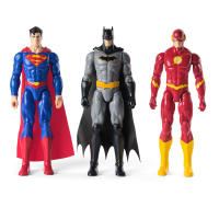 SPIN MASTER - DC COMICS - Pack de 3 figuras de acción de 30 cm con Superman, Batman, The Flash, 11 puntos de articulación, juguetes idóneos para regalar para niños y niñas a partir de +3 años  - details 2