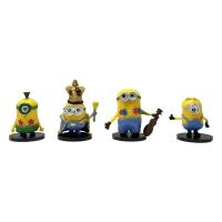 Figuras De Acción 3D Despicable Miniones Kevin Bob CARL AGNES Reina Del Mundo Juguetes Para Niños Regalos De Navidad Colección De Muñecos Capsula - details 4