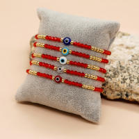 Pulsera Hecha a Mano Go2boho Con Ojos Y Perlas Ajustable Con Cordón Para Mujeres Y Teen Girls Joyería Simple De Lazo Bohemia - details 1