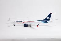 Juguete De Avión Diecast ZOCO B737 De Mexico Airlines Para Niños Con Ruedas Y Carrocería De Resina Regalo Coleccionable Para Adolescentes Y Adultos - details 7