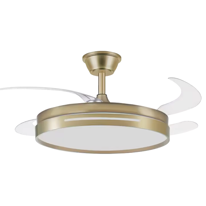 FABRILAMP ABRILA ALTA GAMA Ventilador DC 59w Micenas Blanco 4 Aspas Transp. 106d 6 Veloc. 6980lm 3 Colores Control remoto, Regulables de intensidad, Memoria Y Temporiz.26 CALIDAD DE CONFIANZA - 1