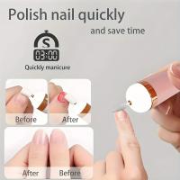 Máquina De Uñas Eléctrica Con 15 En 1 Y Luz Mini Herramientas De Manicura Eléctricas Para Eliminación De Gel Portátil Y Artísticas - details 4