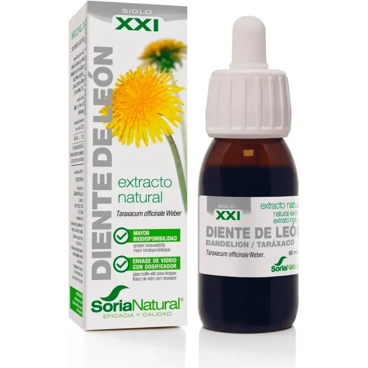 Soria Natural Extracto Diente de León Diurético 50ml - Estimula Producción Bilis - Trastornos Hígado y Riñon - 1