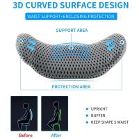 Almohada De Soporte Lumbar Para Alivio De Dolor De Espalda Con Tela De Espuma De Memoria Para Coches Sillas De Oficina Consolas De Juego Sofás Reclinadores Camas - details 11