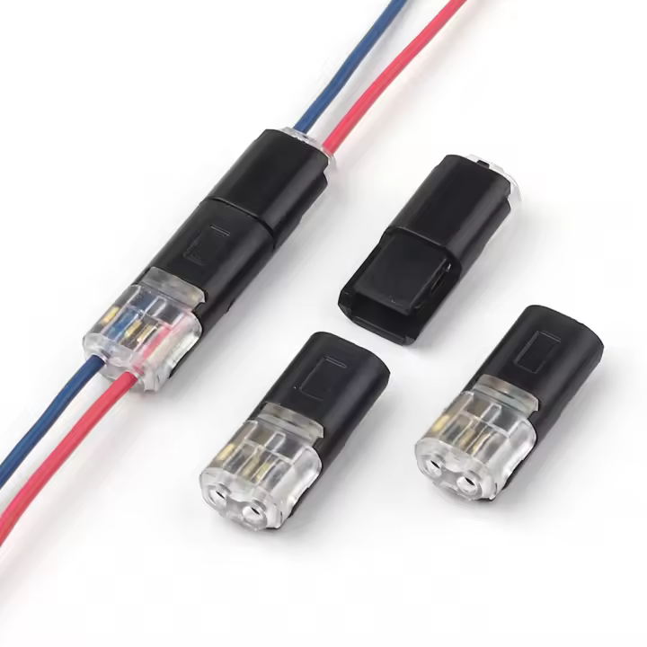Conector Eléctrico Impermeable 2 Pines 10 Piezas Para Cable De Automóvil Conector De Terminal De Conexión En Strip - 1