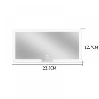 Espejo De Mano Con Luz LED Modo Dimming Sin Fin Visera Solar Recargable Sensor Táctil Espejo De Interior Conveniente - details 12