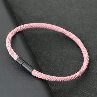 Pulsera Minimalista Para Hombres Y Mujeres Con Hebilla De Hilo En Negro Y Múltiples Colores Y Tamaños Disponibles Pulsera De Envolverse Casual/Sporty - details 4