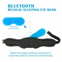 Mascarilla De Sueño Ultrafina De Seda Con Auriculares Bluetooth Inalámbricos Y Micro Para Llamadas Hands-free Control De Volumen Cancelación De Ruido Activo Capacidad De Batería 250mAh - details 2