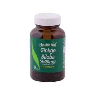 Health Aid Ginkgo (Ginkgo Biloba) 5.000 Mg 30 Caps.. - 1