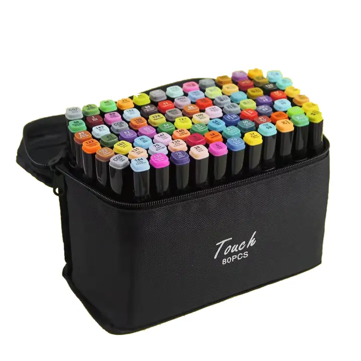 Art Markers Rotulador permanente de graffiti con doble punta, Juegoderotuladoresdedoblepuntaparaestudiantes,Setde36/60/80/120colores,marcadoresdeanimaciónparamarcapáginas,dibujo,pintura,suministrosdearteescolar, pintar, subrayar - 1