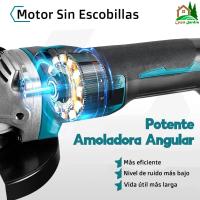 Amoladora Angular a Batería Linea Hd | 2 baterías de 21V, 125mm, Motor sin escobillas, 4 velocidades regulables, radial. - details 2