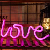Luz Neón LOVE USB/batería Romanticismo Regalo De Valentine's Day Propuesta Luz Atmosfera De Boda Decoración De Pared Festiva - details 0