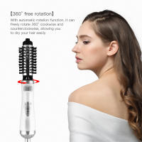 Peine Secador De Pelo Automático 2 En 1 Para Estilizar Lustrar Y Aplanar Cepillo De Secado Redondo Ionizado Voluminizador Universal Con Aluminio - details 6