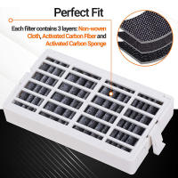 Filtro De Aire Para Refrigerador Whirlpool 6pcs Activado Carbón Para Deodorización Partes Compatible Con W10311524 AIR1 W10315189 W10335147 Color Oscuro - details 7